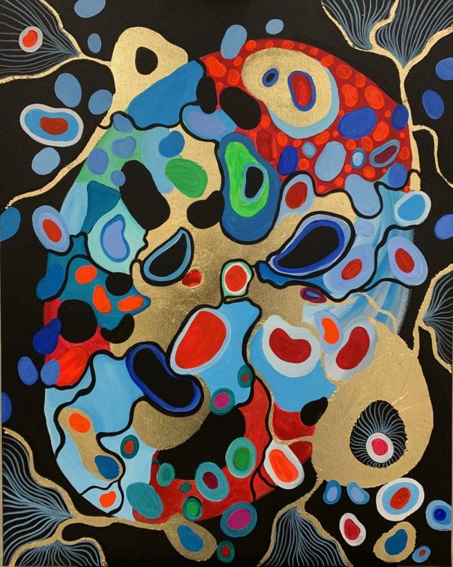 Masque 2 . Format 30 F . Mars 2020
