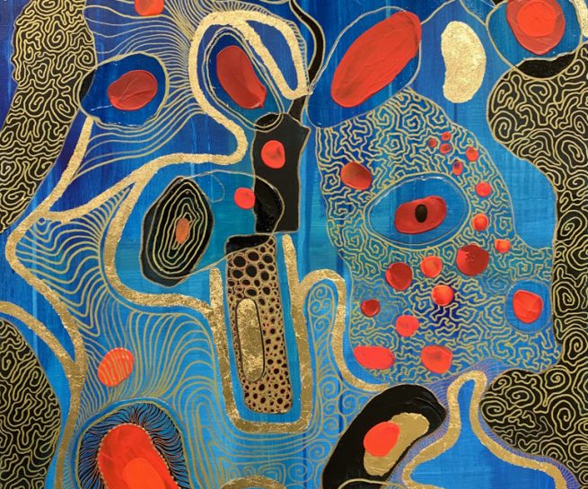 Introspection - format: 60x92. Technique mixte